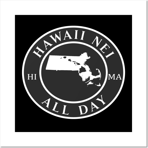 Roots Hawaii and Massachusetts by Hawaii Nei All Day Wall Art by hawaiineiallday